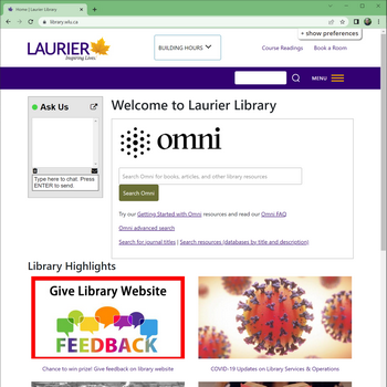 Image - New Library website launched