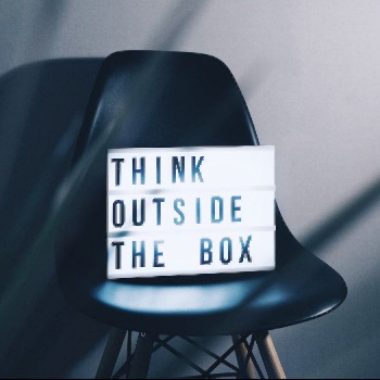Think Outside the Box sign